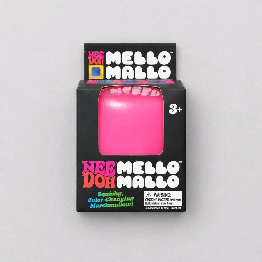 Nee Doh Mello Mallo Squishy Toy Color-Changing Pink Marshmallow